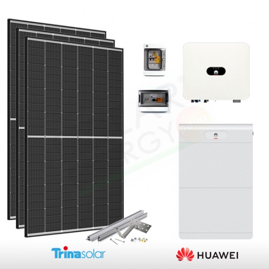 KIT FOTOVOLTAICO 6.5 KW TRINA SOLAR – HUAWEI CON ACCUMULO 10 KWH (COMPLETO)