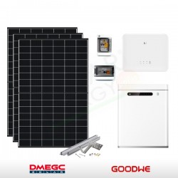 KIT FOTOVOLTAICO 6.4 KW DMEGC – GOODWE CON ACCUMULO 5 KWH (COMPLETO)