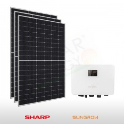 KIT FOTOVOLTAICO 3.3 KW SHARP – SUNGROW