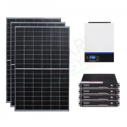 KIT FOTOVOLTAICO OFF-GRID 5.1 KW 48V CON BATTERIA LITIO 9.6 KWH
