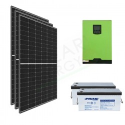 KIT FOTOVOLTAICO OFF-GRID 2.4 KW 24V CON BATTERIE AGM 400AH KIT FOTOVOLTAICO OFF-GRID 2.4 KW 24V CON BATTERIE AGM 400AH