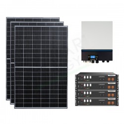 KIT FOTOVOLTAICO OFF-GRID 7.7 KW 48V CON BATTERIA LITIO 9.6 KWH KIT FOTOVOLTAICO OFF-GRID 7.7 KW 48V CON BATTERIA LITIO 9.6 KWH