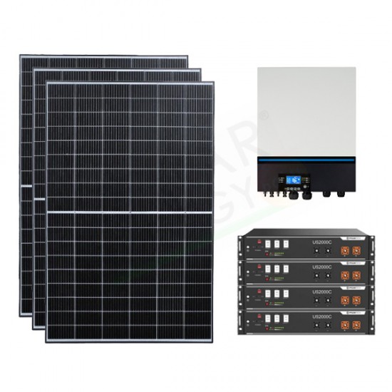 KIT FOTOVOLTAICO OFF-GRID 7.7 KW 48V CON BATTERIA LITIO 9.6 KWH KIT FOTOVOLTAICO OFF-GRID 7.7 KW 48V CON BATTERIA LITIO 9.6 KWH