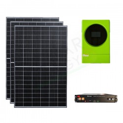 KIT FOTOVOLTAICO OFF-GRID 4.3 KW 48V CON BATTERIE LITIO 2.4 KWH