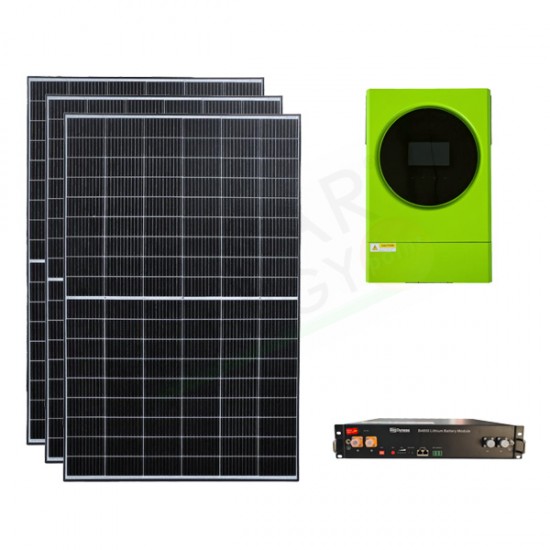 KIT FOTOVOLTAICO OFF-GRID 4.3 KW 48V CON BATTERIE LITIO 2.4 KWH KIT FOTOVOLTAICO OFF-GRID 4.3 KW 48V CON BATTERIE LITIO 2.4 KWH