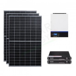 KIT FOTOVOLTAICO OFF-GRID 5.1 KW 48V CON BATTERIA LITIO 4.8 KWH