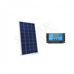 KIT SOLARE CAMPER 10W 12V – MODULO FOTOVOLTAICO 10W E REGOLATORE 10A PWM