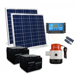 KIT SOLARE IRRIGAZIONE 100W 24V ALTEZZA 3 MT PORTATA 194 L/M