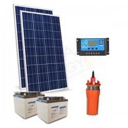 KIT SOLARE IRRIGAZIONE 160W 24V 360 L/H PREVALENZA MAX 70 MT