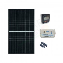 KIT SOLARE BASE 410W 24V – MODULO FOTOVOLTAICO 410W REGOLATORE 20A PWM CON DISPLAY MT-50