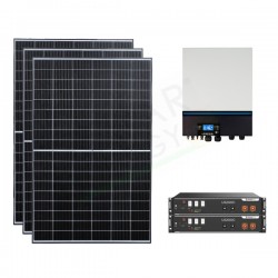 KIT FOTOVOLTAICO OFF-GRID 7.7 KW 48V CON BATTERIA LITIO 4.8 KWH
