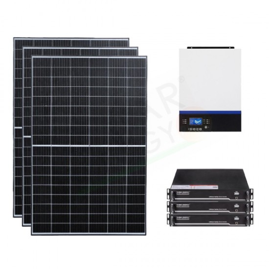 KIT FOTOVOLTAICO OFF-GRID 5.1 KW 48V CON BATTERIA LITIO 7.2 KWH KIT FOTOVOLTAICO OFF-GRID 5.1 KW 48V CON BATTERIA LITIO 7.2 KWH
