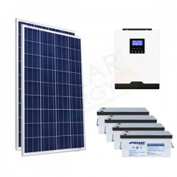 KIT FOTOVOLTAICO OFF-GRID 400 W 12V CON BATTERIA AGM 800 AH KIT FOTOVOLTAICO OFF-GRID 400 W 12V CON BATTERIA AGM 800 AH