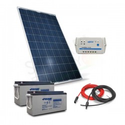 KIT SOLARE PRO 285W 24V – MODULO 285W / REGOLATORE 20A / 2 BATTERIE 150AH