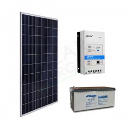 KIT SOLARE PRO 280W 12V – MODULO 280W / REGOLATORE 20A / BATTERIA 200AH