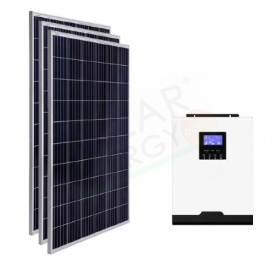 KIT FOTOVOLTAICO OFF-GRID 400 W 12V CON BATTERIA AGM 100 AH