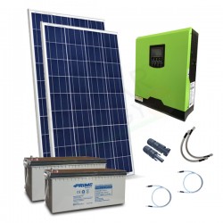 KIT FOTOVOLTAICO OFF-GRID 400 W 12V CON BATTERIE AGM 800 AH