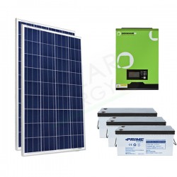 KIT FOTOVOLTAICO OFF-GRID 400 W 12V CON BATTERIE AGM 600 AH KIT FOTOVOLTAICO OFF-GRID 400 W 12V CON BATTERIE AGM 600 AH