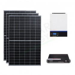 KIT FOTOVOLTAICO OFF-GRID 5.1 KW 48V CON BATTERIA LITIO 2.4 KWH