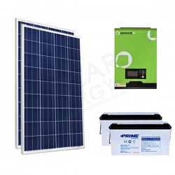 KIT FOTOVOLTAICO OFF-GRID 400 W 12V CON BATTERIE AGM 300 AH KIT FOTOVOLTAICO OFF-GRID 400 W 12V CON BATTERIE AGM 300 AH