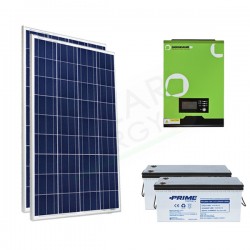 KIT FOTOVOLTAICO OFF-GRID 400 W 12V CON BATTERIE AGM 400 AH KIT FOTOVOLTAICO OFF-GRID 400 W 12V CON BATTERIE AGM 400 AH