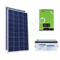 KIT FOTOVOLTAICO OFF-GRID 400 W 12V CON BATTERIA AGM 200 AH KIT FOTOVOLTAICO OFF-GRID 400 W 12V CON BATTERIA AGM 200 AH