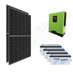 KIT FOTOVOLTAICO OFF-GRID 820 W 24V CON BATTERIE AGM 800 AH KIT FOTOVOLTAICO OFF-GRID 820 W 24V CON BATTERIE AGM 800 AH