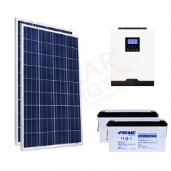 KIT FOTOVOLTAICO OFF-GRID 400 W 12V CON BATTERIE AGM 300 AH KIT FOTOVOLTAICO OFF-GRID 400 W 12V CON BATTERIE AGM 300 AH