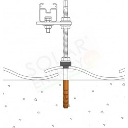 VITE AUTOFILETTANTE (DOPPIO FILETTO) PER CALCESTRUZZO 180 MM