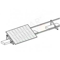 SUPPORTO TRIANGOLARE FISSO A 30° PER MODULO FOTOVOLTAICO ORIZZONTALE
