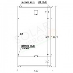 MODULO FOTOVOLTAICO MONOCRISTALLINO 100W 22V 