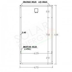 MODULO FOTOVOLTAICO ES150MS MONOCRISTALLINO 150W 22V