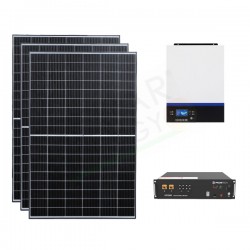 KIT FOTOVOLTAICO OFF-GRID 3.8 KW 24V CON BATTERIA LITIO 2.84 KWH KIT FOTOVOLTAICO OFF-GRID 3.8 KW 24V CON BATTERIA LITIO 2.84 KWH