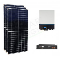 KIT FOTOVOLTAICO OFF-GRID 10 KW 48V CON BATTERIA LITIO 2.4 KWH KIT FOTOVOLTAICO OFF-GRID 10 KW 48V CON BATTERIA LITIO 2.4 KWH