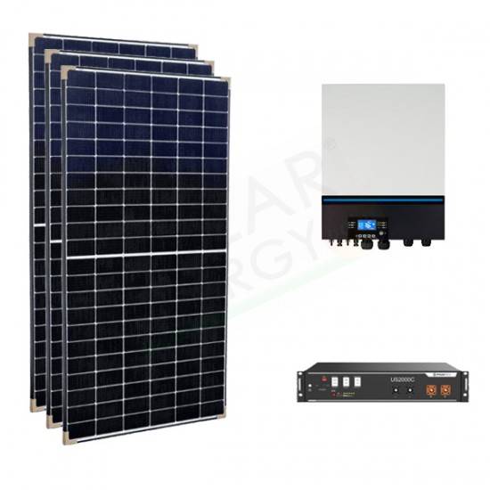 KIT FOTOVOLTAICO OFF-GRID 10 KW 48V CON BATTERIA LITIO 2.4 KWH KIT FOTOVOLTAICO OFF-GRID 10 KW 48V CON BATTERIA LITIO 2.4 KWH