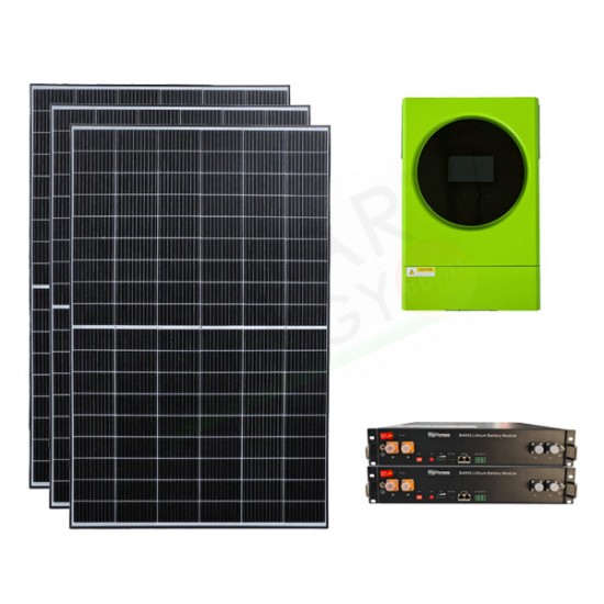 KIT FOTOVOLTAICO OFF-GRID 4.3 KW 48V CON BATTERIE LITIO 4.8 KWH KIT FOTOVOLTAICO OFF-GRID 4.3 KW 48V CON BATTERIE LITIO 4.8 KWH