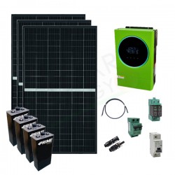 KIT FOTOVOLTAICO OFF-GRID 4.3 KW 48V CON BATTERIE LITIO 4.8 KWH