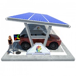 WELL-COMM VERA – PENSILINA FOTOVOLTAICA ZAVORRATA AUTO 