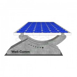 KIT SISTEMA ZAVORRATO PER IMPIANTI FOTOVOLTAICI PER SUPERFICI PIANE PER 6 MODULI FOTOVOLTAICI 0° - 30°