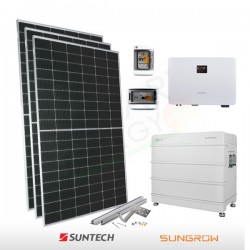 KIT FOTOVOLTAICO 6.3 kW SUNTECH – SUNGROW CON ACCUMULO 9.6 kWh (COMPLETO)