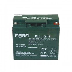 FAAM FLL12-18 – BATTERIA SOLARE ERMETICA AGM 18AH 12V