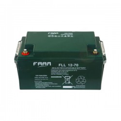 FAAM FLL12-70 – BATTERIA SOLARE ERMETICA AGM 70AH 12V