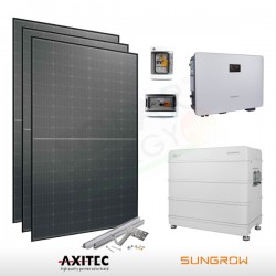 KIT FOTOVOLTAICO 3.5 KW AXITEC ENERGY – SUNGROW CON ACCUMULO DA 6.4 KWH (COMPLETO)