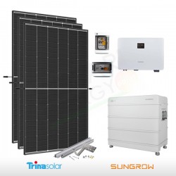 KIT FOTOVOLTAICO 3.2 KW TRINA SOLAR – SUNGROW CON ACCUMULO DA 9.6 KWH (COMPLETO)