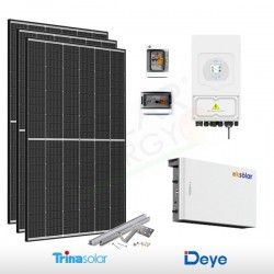 KIT FOTOVOLTAICO 3.2 KW TRINA SOLAR – DEYE CON ACCUMULO OK SOLAR 5 KWH (COMPLETO)